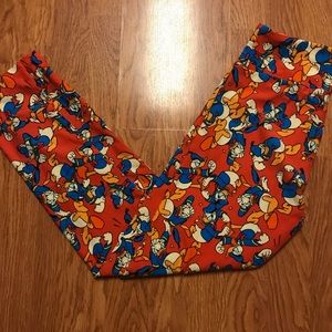 LuLaRoe OS Disney Leggings - Donald Duck